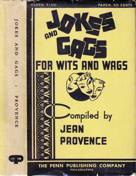 Item #26097 Jokes and Gags for Wits and Wags. Jean PROVENCE
