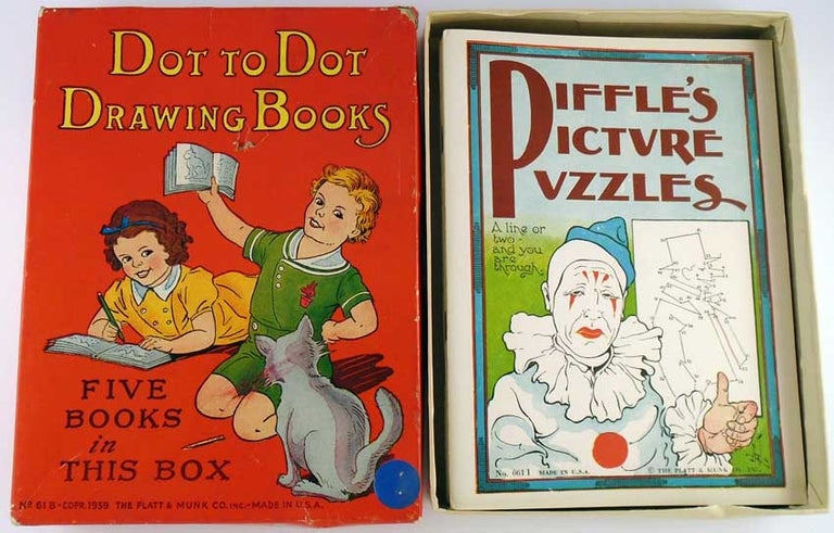 Item #26197 Dot to Dot Drawing Books, Five Books in This Box. ANONYMOUS