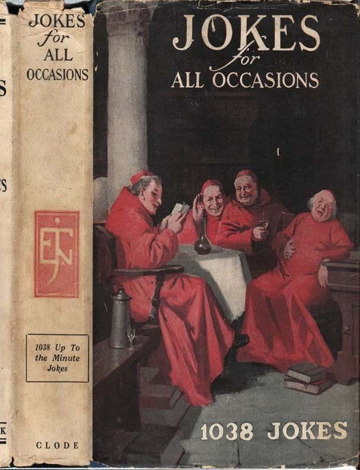 Item #26683 Jokes for All Occasions, selected and edited by one of America's foremost public...