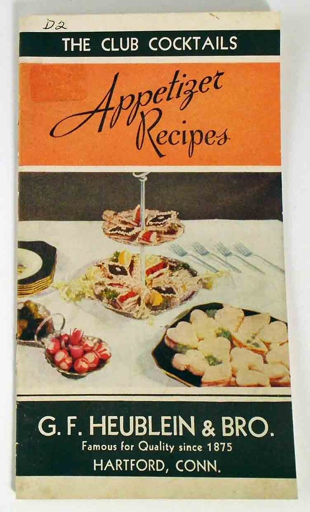 Item #26881 An Assortment of Appetizing Recipes for Canapes and Hors D'Oeuvres - Also a Few...