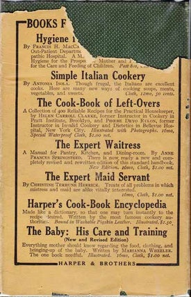 The Expert Waitress, A Manual for the Pantry and Dining Room