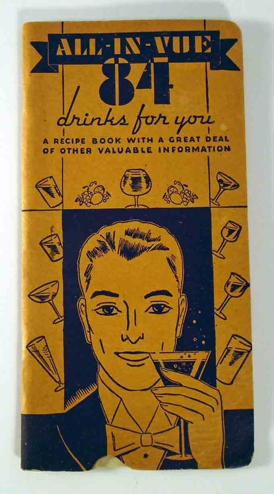 Item #26962 All-in-Vue 84 Drinks For You, A Recipe Book. John T. FITZGERALD.