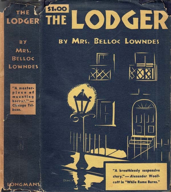 Item #27056 The Lodger. Marie Belloc LOWNDES.