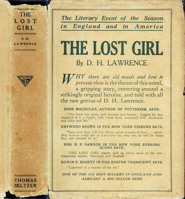 Item #27103 The Lost Girl. D. H. LAWRENCE
