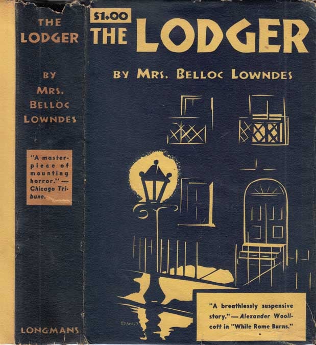 Item #27588 The Lodger. Marie Belloc LOWNDES.