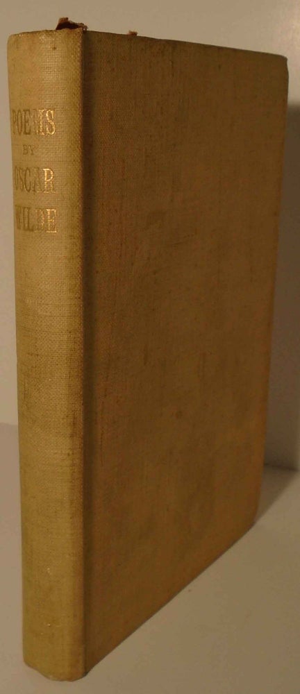 Item #27795 Poems together with His Lecture on the English Renaissance. Oscar Wilde