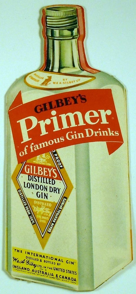 Item #27891 Gilbey's Primer of Famous Gin Drinks. COCKTAILS