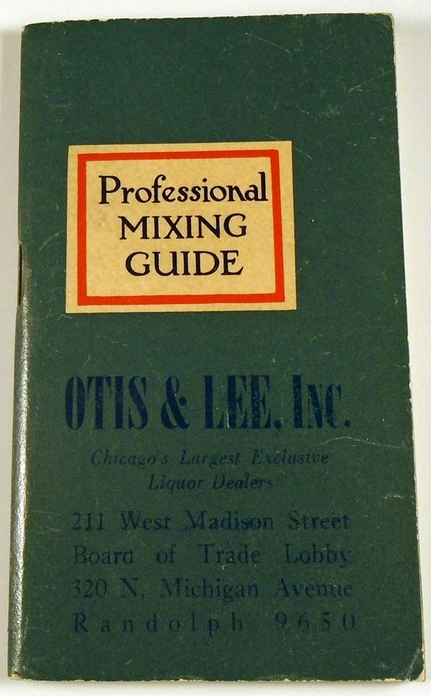 Item #27901 Professional Mixing Guide. ANONYMOUS