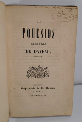 Las Pouesios Bariados De Daveau, Coiffur [INSCRIBED AND SIGNED]