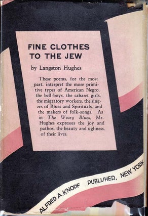 Fine Clothes to the Jew [ASSOCIATION COPY - SIGNED AND INSCRIBED]