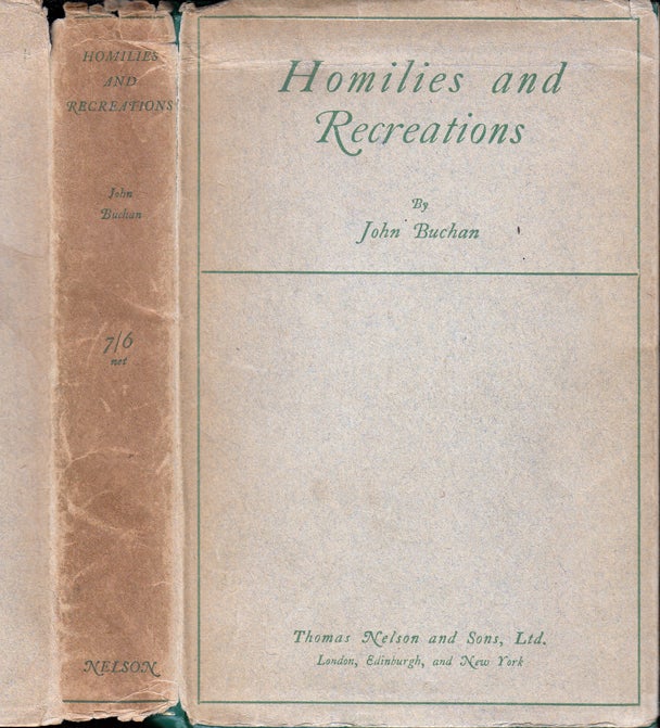 Item #30660 Homilies and Recreations. John BUCHAN.