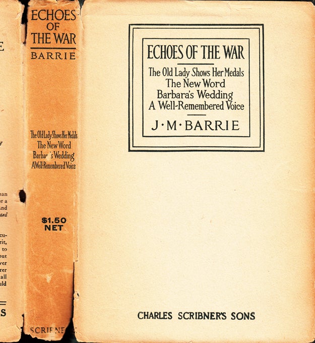 Item #30674 Echoes of the War. J. M. BARRIE.