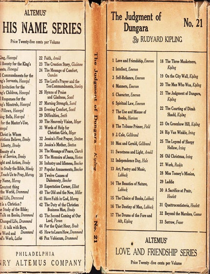 Item #30684 The Judgment of Dungara. Rudyard KIPLING