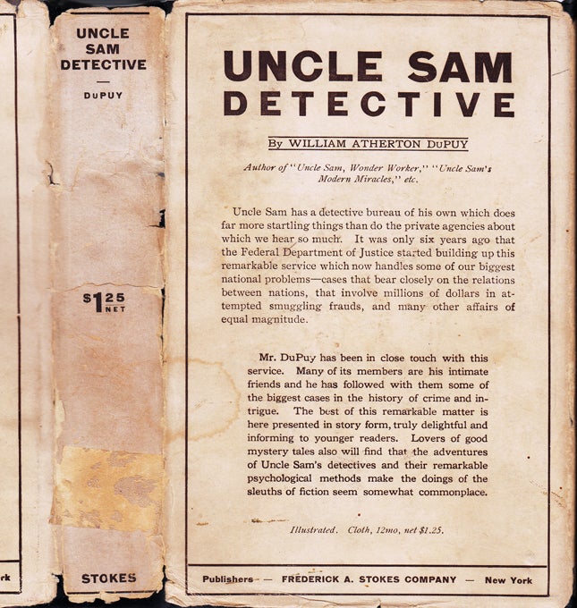 Item #30756 Uncle Sam Detective. William Atherton DU PUY