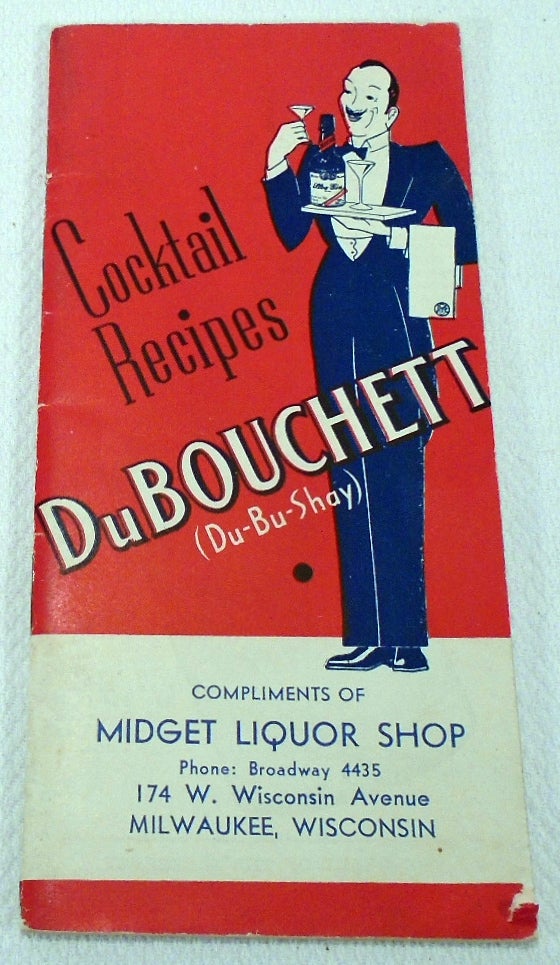 Item #31289 DuBouchett Cocktail Recipes. BLANC AND CO MANY