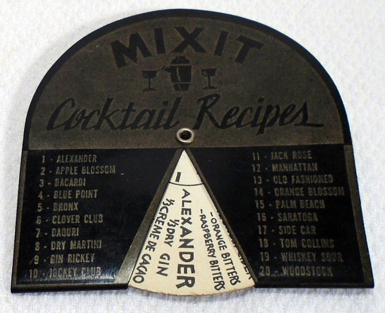 Item #31301 Mix It [Mixit] Cocktail Recipes. COCKTAIL VOLVELLE.