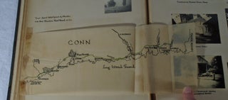 Photograph Album, Diary, Hand Drawn Maps: Connecticut, New York and Massachusetts (Wilton, Ridgefield, Redding and Kent, CT; Hudson River and Catskills, NY; the Mohawk Trail and Salem MA)