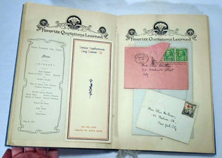 My Girlhood Memories: Scrapbook 1920's to 1930's: Washington Irving High School; Hunter College; Sororities; Parties