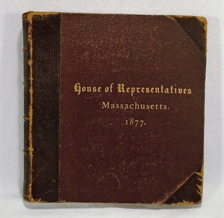 Massachusetts House of Representatives 1877 Yearbook Photographs