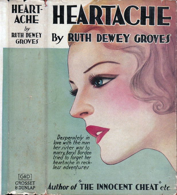 Item #31423 Heartache. [RADIO NOVEL]. Ruth Dewey GROVES