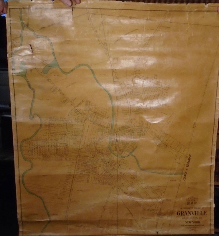 Item #32446 Official Map of the Incorporated Village of Granville, Washington Co. New York....