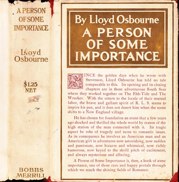 Item #32541 A Person of Some Importance. Lloyd OSBOURNE.