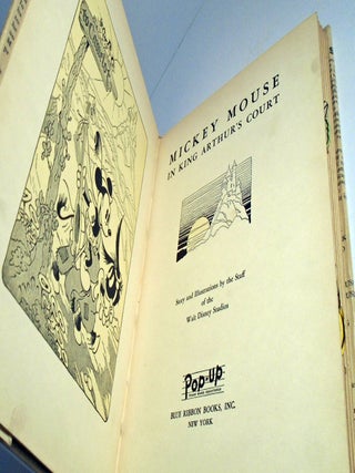 Mickey Mouse in King Arthur's Court with Pop Up Illustrations