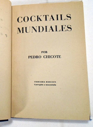 Cocktails Mundiales [SIGNED AND INSCRIBED]