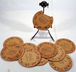 Cocktail Recipe Drink Coaster Holder with Derogatory African Theme