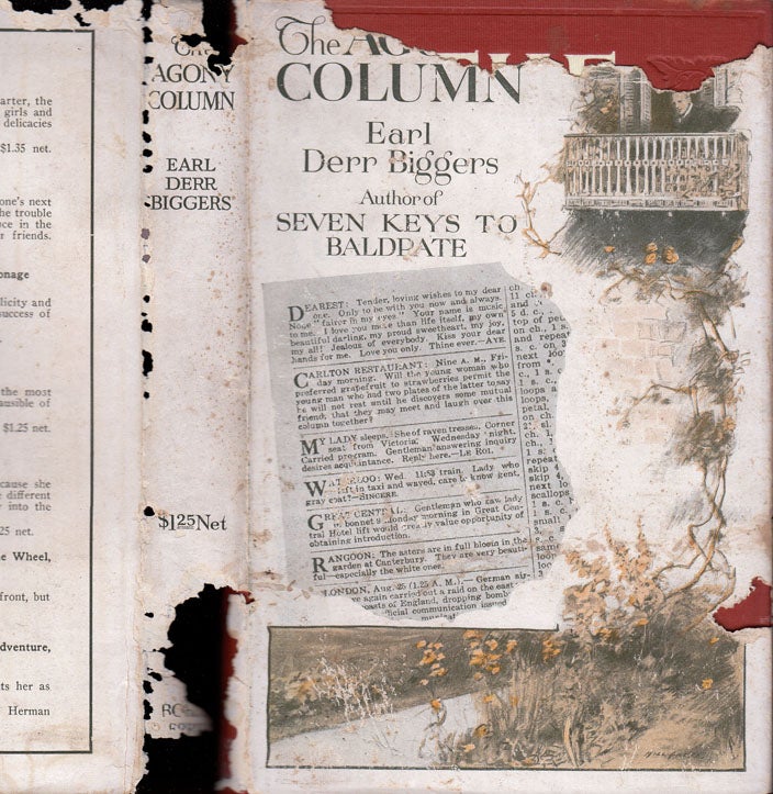 Item #32870 The Agony Column. Earl Derr BIGGERS