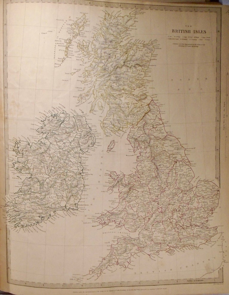 Item #33747 A Map of the British Isles. The Society For The Diffusion Of Useful Knowledge
