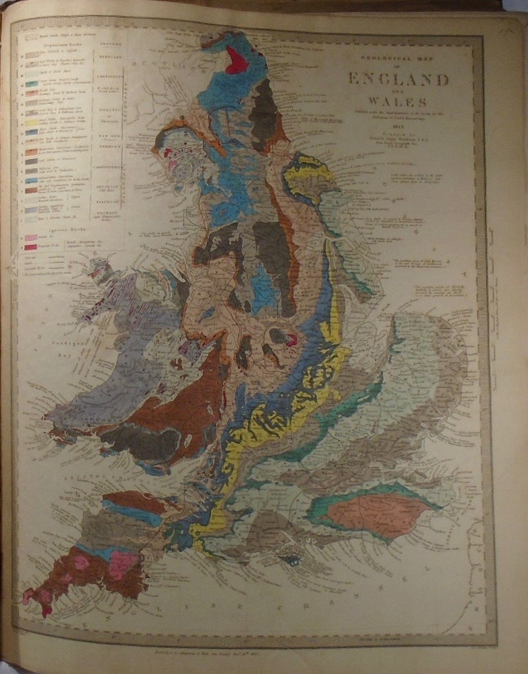 Item #33748 A Geological Map of England and Wales. Impex MURCHINSON