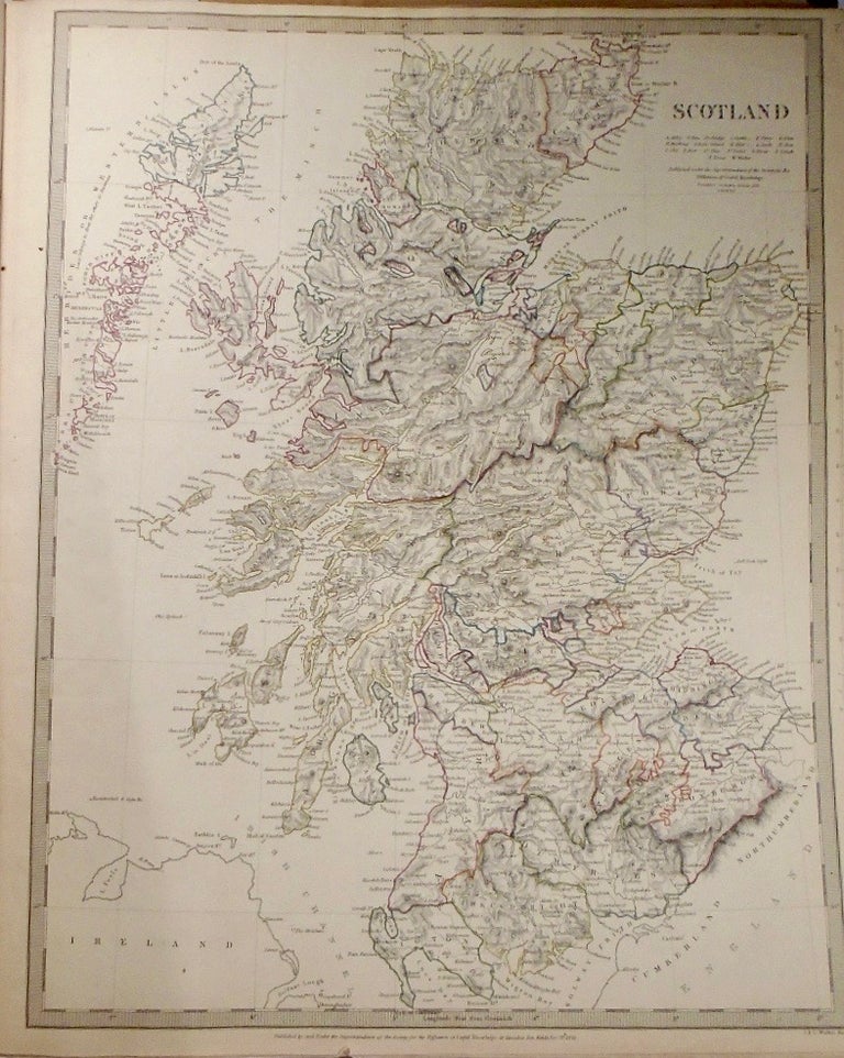 Item #33751 A Map of Scotland. Baldwin, Gradoc