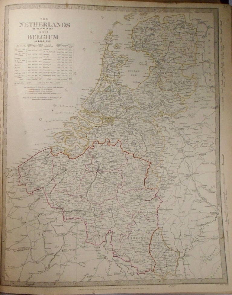 Item #33755 Map of the Netherlands and Belgium. Baldwin, Gradoc