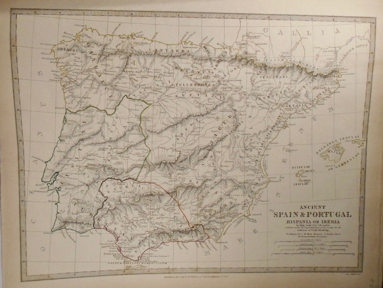 Item #33764 Map of Ancient Spain and Portugal. Philip SMITH