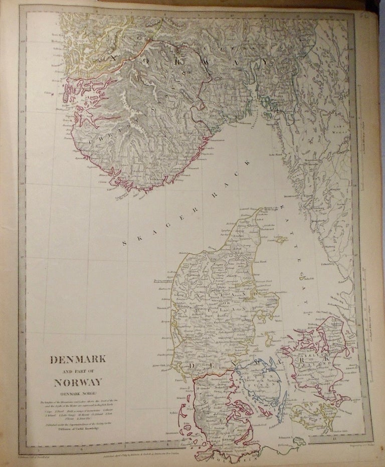 Item #33774 Map of Denmark and Part of Norway. Baldwin, Gradoc
