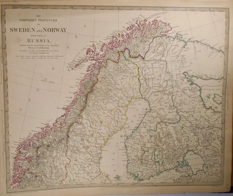 Item #33775 Eight Maps of Russia, Sweden, and Norway. Baldwin, Gradoc