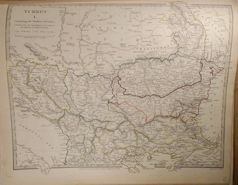 Item #33779 Map of Turkey, Containing the Northern Provinces (Turkey I). Baldwin, Gradoc.