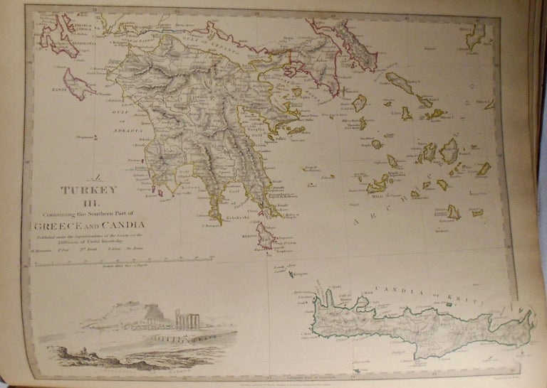 Item #33782 Map of Turkey, Southern Greece, and Candia. Baldwin, Gradoc