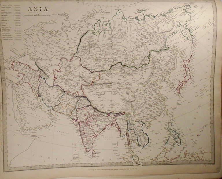 Item #33784 Map of Asia. Baldwin, Gradoc