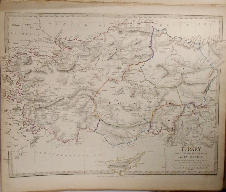 Item #33786 Map of Turkey, With the Provinces in Asia Minor. Baldwin, Gradoc.