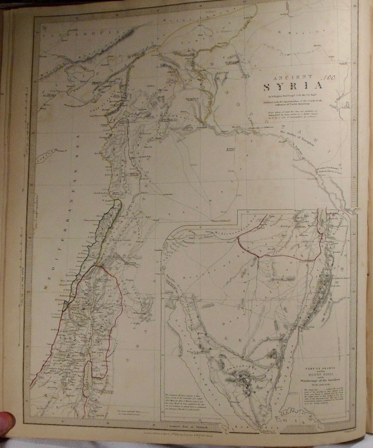 Item #33787 Map of Ancient Syria. W. HUGHES