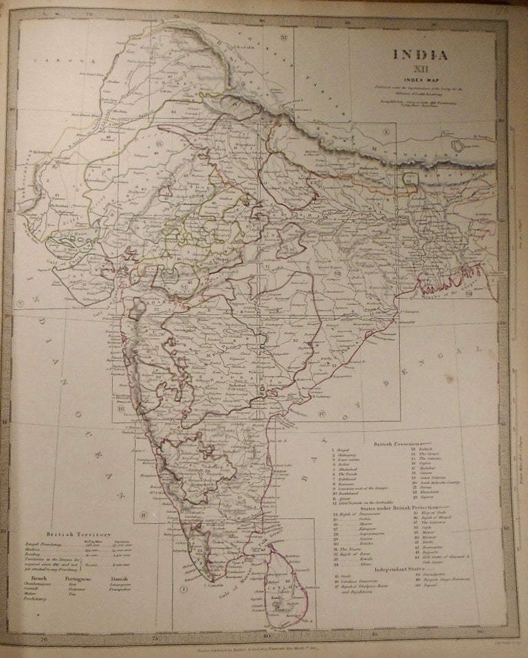 Item #33798 Twelve Maps of India (India I-XII). Baldwin, Gradoc