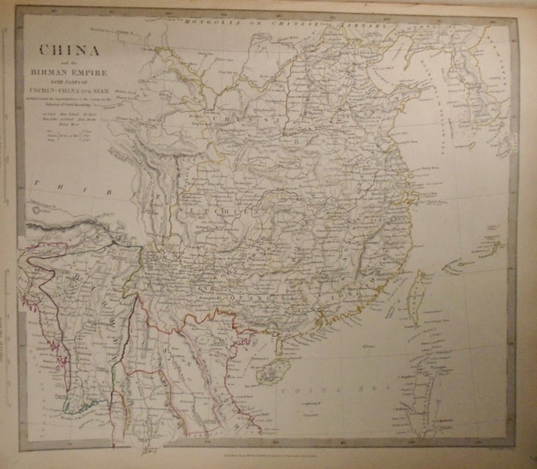 Item #33800 Map of China and the Birman Empire, with Parts of Cochin-China and Siam. Baldwin, Gradoc