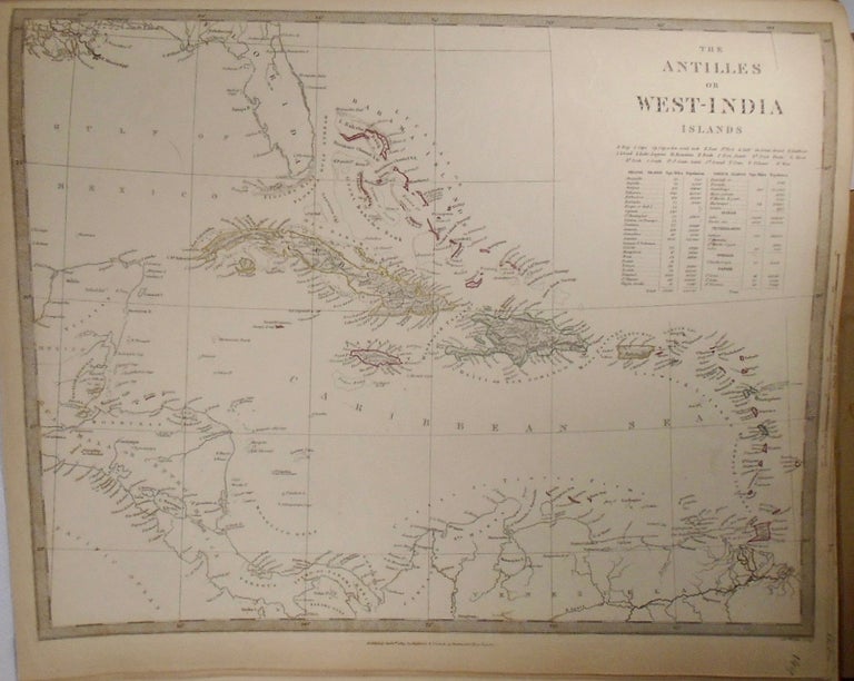 Item #33818 Map of the Antilles, or, West India Islands. Baldwin, Gradoc