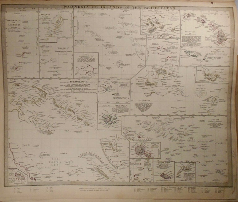 Item #33824 Map of Polynesia, Or Islands In The Pacific Ocean. Baldwin, Gradoc.