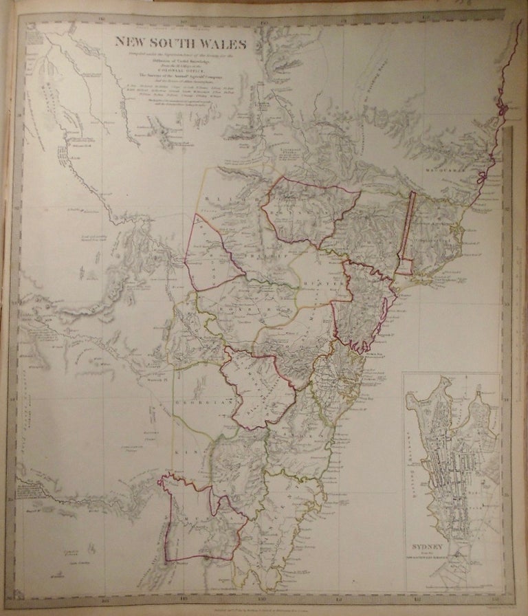 Item #33826 Map of New South Wales. Baldwin, Gradoc
