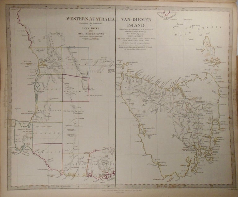 Item #33827 Map of Western Australia. Baldwin, Gradoc