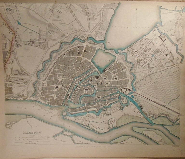 Item #33848 Map of Hamburg. Baldwin, Gradoc.