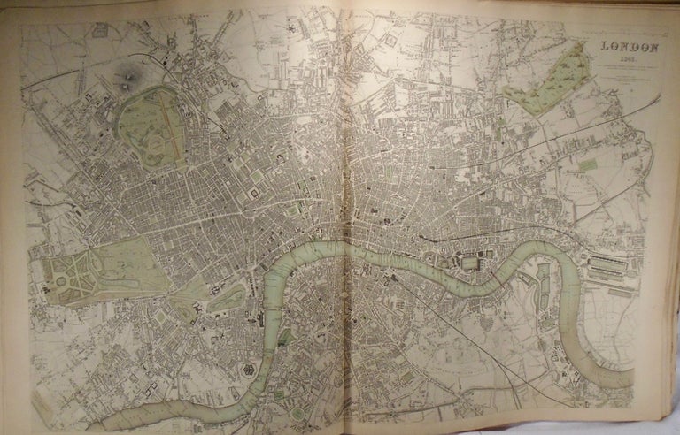 Item #33851 Map of London, 1843. Baldwin, Gradoc.